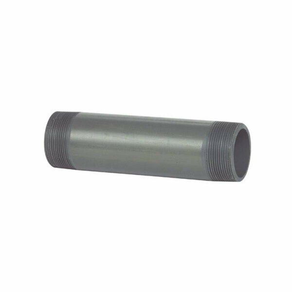 Tinkertools 408-080 Schedule 80 PVC Nipple 2 x 8 in. - Grey TI2742398